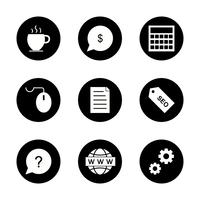 Set of Vector SEO Search Engine Optimization Icons