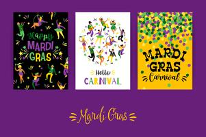 Mardi Gras. Vector templates for carnival concept and other users