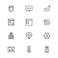 Set of Vector SEO Search Engine Optimization Icons