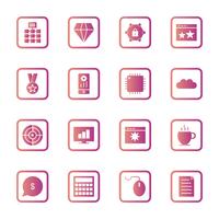 Set of Vector SEO Search Engine Optimization Icons