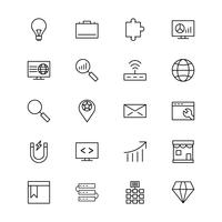 Set of Vector SEO Search Engine Optimization Icons