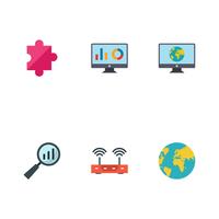 Set of Vector SEO Search Engine Optimization Icons