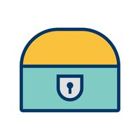 Coin Chest Vector Icon
