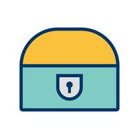 Coin Chest Vector Icon