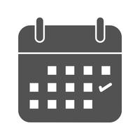 Icono de Vector de calendario de negocios