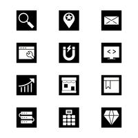 Set of Vector SEO Search Engine Optimization Icons