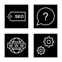 Set of Vector SEO Search Engine Optimization Icons