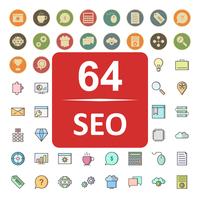 Set of Vector SEO Search Engine Optimization Icons