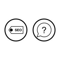 Set of Vector SEO Search Engine Optimization Icons