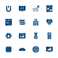 Set of Vector SEO Search Engine Optimization Icons