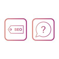 Conjunto de vectores SEO posicionamiento en buscadores iconos de optimización