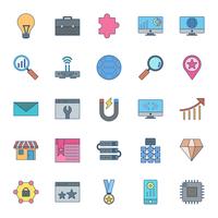 Set of Vector SEO Search Engine Optimization Icons