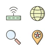 Set of Vector SEO Search Engine Optimization Icons