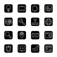 Set of Vector SEO Search Engine Optimization Icons