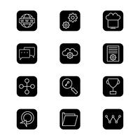 Set of Vector SEO Search Engine Optimization Icons