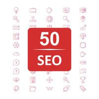 Set of Vector SEO Search Engine Optimization Icons