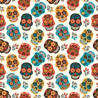 Dia de los muertos. Day of The Dead. Seamless pattern. vector