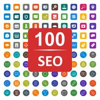 Set of Vector SEO Search Engine Optimization Icons