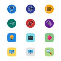 Set of Vector SEO Search Engine Optimization Icons