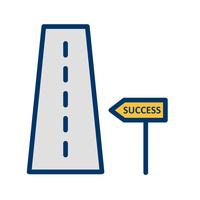 Road to success Vector Icon