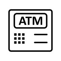 Atm Machine Vector Icon