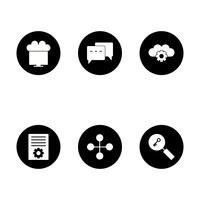 Set of Vector SEO Search Engine Optimization Icons