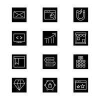 Set of Vector SEO Search Engine Optimization Icons