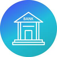 Icono de vector de banco