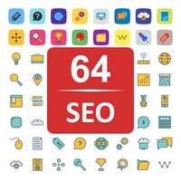 Set of Vector SEO Search Engine Optimization Icons