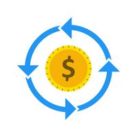 Money Flow Vector Icon