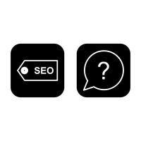 Conjunto de vectores SEO posicionamiento en buscadores iconos de optimización