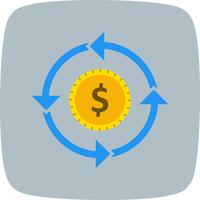 Money Flow Vector Icon