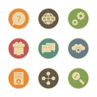 Set of Vector SEO Search Engine Optimization Icons