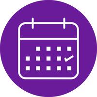 Icono de Vector de calendario de negocios