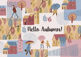 Autumn design. Vector temlate.