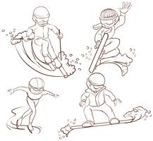 Winter sports vector