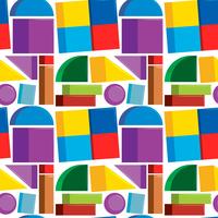 Seamless pattern colorful shapes vector