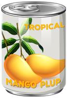 A Can of Mango Plup vector