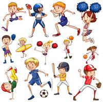 Set of athlete character vector