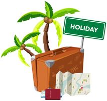 Holiday object on white background