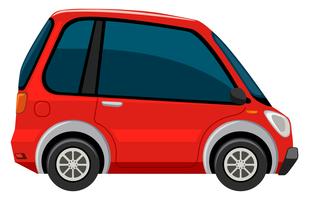 An electric car on white background vector