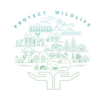 Vector illustration of protection nature.