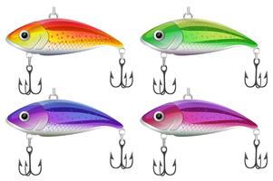 Lure fishing vector