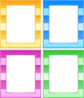 Set of colorful frames