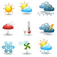 Different weather conditions vector