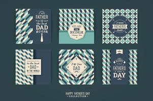 Happy Father s Day templates In Retro Style. vector