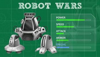 Diseño de robot con características especiales. vector