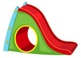 Playground slide white background vector