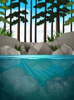 A water nature landscape vector