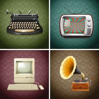 Vintage objects vector